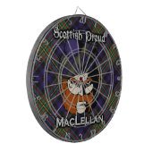 Scottish Clan MacLellan Tartan Dartboard Dartscheibe (Vorderseite Links)