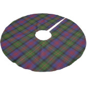 Scottish Clan MacLennan Tartan Polyester Weihnachtsbaumdecke (Schrägansicht)