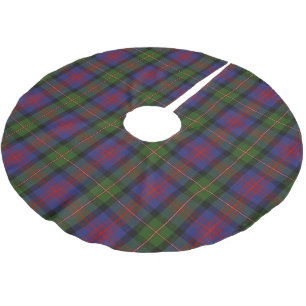 Scottish Clan MacLennan Tartan Polyester Weihnachtsbaumdecke