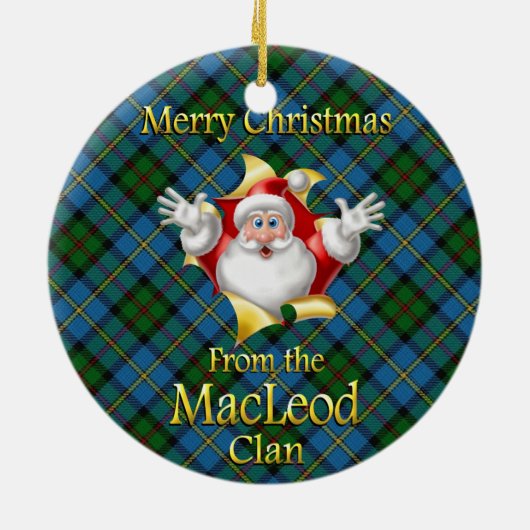 Scottish Clan MacLeod Christmas Ornament (Hinten)