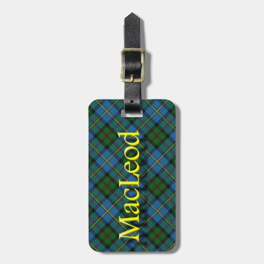 Scottish Clan MacLeod Gepäck Tag Gepäckanhänger (Vorderseite vertikal)