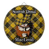 Scottish Clan MacLeod Tartan Dartboard Dartscheibe (vorne)