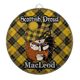 Scottish Clan MacLeod Tartan Dartboard Dartscheibe