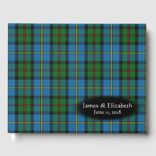 Scottish Clan MacLeod Tartan Kariert Wedding Gästebuch (Vorderseite)