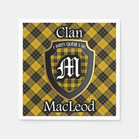 Scottish Clan MacLeod Tartan Napkin Serviette (Vorderseite)