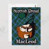Scottish Clan MacLeod Tartan Postcard Postkarte (Vorne/Hinten)