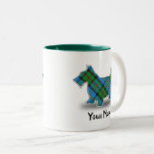 Scottish Clan MacLeod Tartan Scottish Terrier Zweifarbige Tasse (VorderseiteRechts)