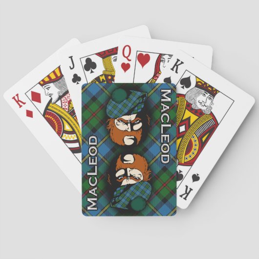 Scottish Clan MacLeod von Harris Tartan Deck Spielkarten (Rückseite)