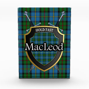 Scottish Clan MacLeod von Harris Tartan Fotoblock