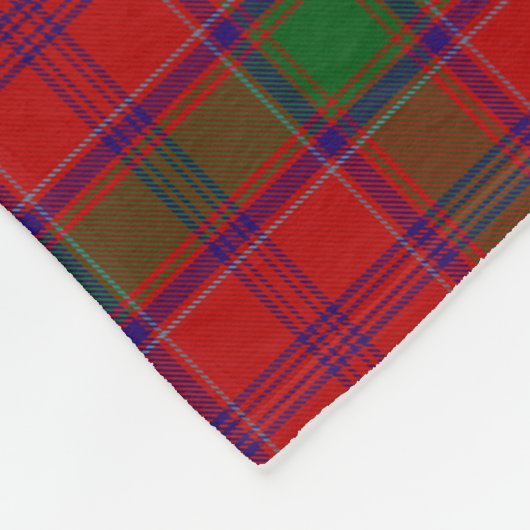 Scottish Clan MacLintock Tartan Kariert Fleecedecke (Ecke)