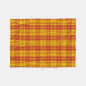 Scottish Clan MacMillan Tartan Kariert Fleecedecke (Vorderseite (Horizontal))