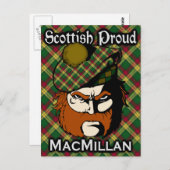 Scottish Clan MacMillan Tartan Postcard Postkarte (Vorne/Hinten)