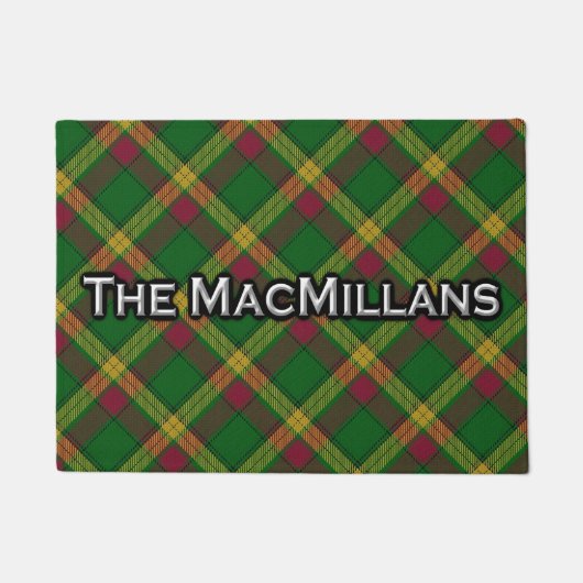 Scottish Clan MacMillan Tartan Welcome Mat Fußmatte (Vorderseite)