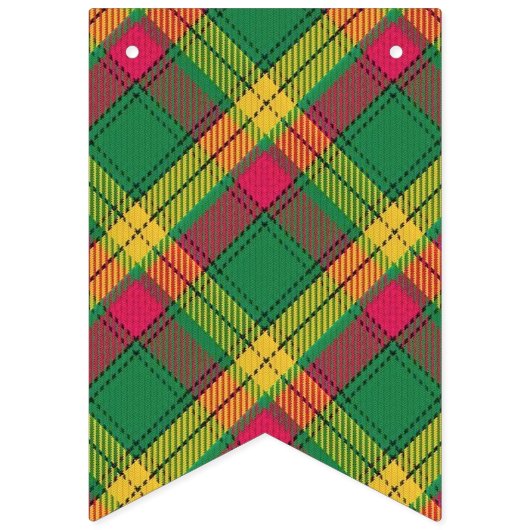 Scottish Clan MacMillan Tartan Wimpelkette (Dritte Fahne)