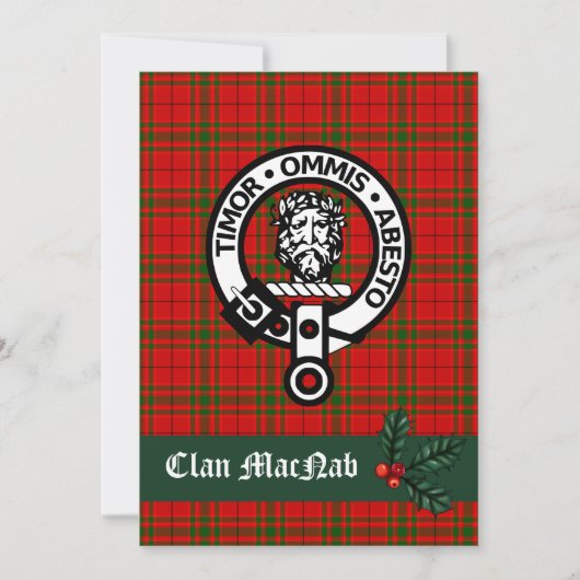 Scottish Clan MacNab Weihnachtskarte (Vorderseite)