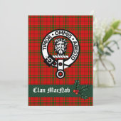 Scottish Clan MacNab Weihnachtskarte (Stehend Vorderseite)