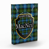 Scottish Clan MacNeil Tartan Fotoblock (Links)