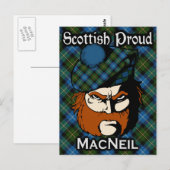 Scottish Clan MacNeil Tartan Postcard Postkarte (Vorne/Hinten)