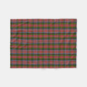 Scottish Clan MacPherson Tartan Kariert Fleecedecke (Vorderseite (Horizontal))