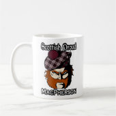 Scottish Clan MacPherson Tartan Scottish Kaffeetasse (Links)