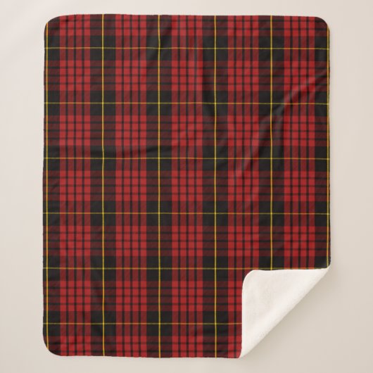 Scottish Clan MacQueen Tartan Kariert Sherpadecke (Vorderseite)