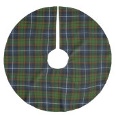 Scottish Clan MacRae Hunting Tartan Polyester Weihnachtsbaumdecke (Vorderseite)