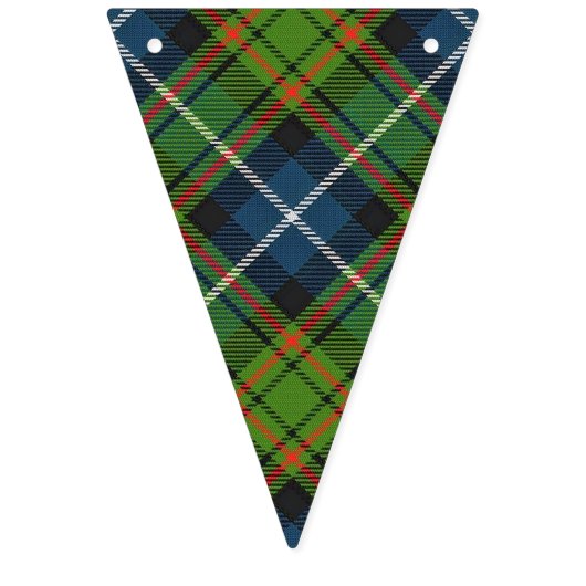 Scottish Clan MacRae Jagd Tartan Wimpelkette (Zweite Fahne)