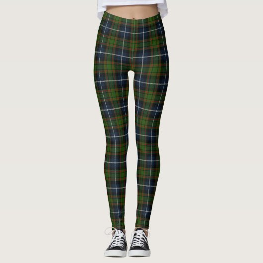 Scottish Clan MacRae Tartan Leggings (Vorderseite)