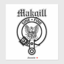Scottish Clan Makgill Wappen Abzeichen Large Stick