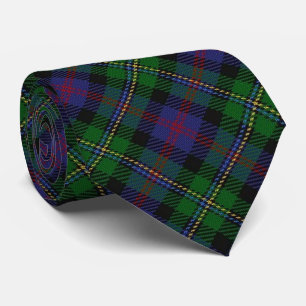 Scottish Clan Malcolm Letter M Monogram Tartan Krawatte
