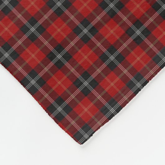 Scottish Clan Marjoribanks Classic Tartan Fleecedecke (Ecke)