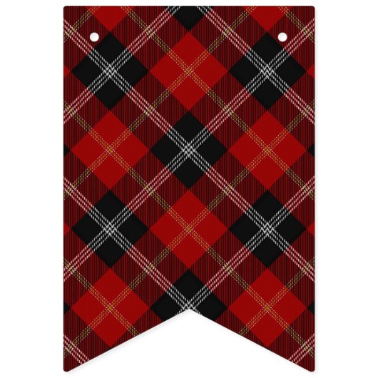 Scottish Clan Marjoribanks Tartan Wimpelkette (Zweite Fahne)
