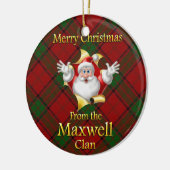 Scottish Clan Maxwell Weihnachtsdekoration Keramikornament (Links)