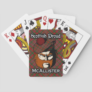 Scottish Clan McAllister Tartan Deck Spielkarten