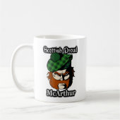 Scottish Clan McArthur Tartan Scottish Kaffeetasse (Links)