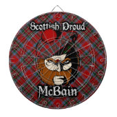 Scottish Clan McBain MacBain Tartan Dartboard Dartscheibe (vorne)