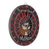 Scottish Clan McBain MacBain Tartan Dartboard Dartscheibe (Vorderseite Links)