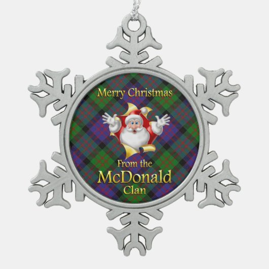 Scottish Clan McDonald Christmas Ornament (Vorderseite)