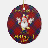 Scottish Clan McDougall Weihnachtsdekoration Keramikornament (Links)