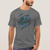Scottish Clan McDowall MacDowall Tartan Spirit T-Shirt (Vorderseite)