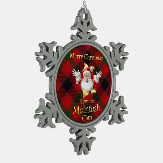 Scottish Clan McIntosh Christmas Ornament (Links)