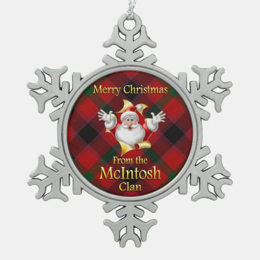Scottish Clan McIntosh Christmas Ornament (Vorderseite)