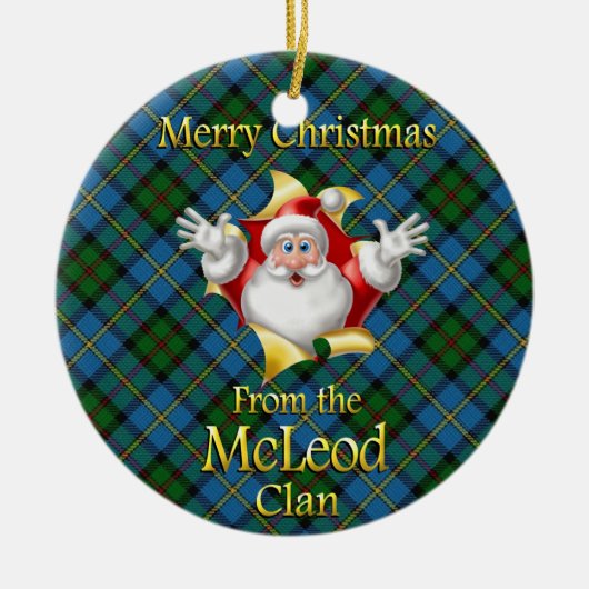 Scottish Clan McLeod Christmas Ornament (Vorne)