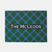 Scottish Clan McLeod MacLeod Tartan Welcome Mat Fußmatte (Vorderseite)