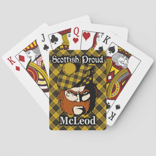 Scottish Clan McLeod Tartan Spielkarten (Rückseite)