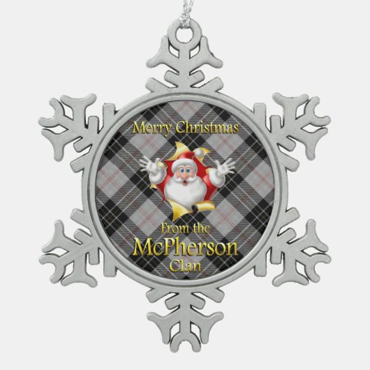 Scottish Clan McPherson Christmas Ornament (Vorderseite)