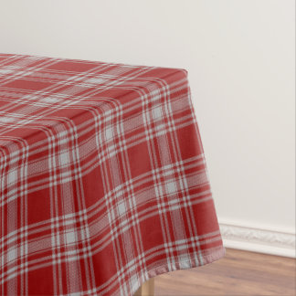 Scottish Clan Menzies Red and White Tartan Tischdecke
