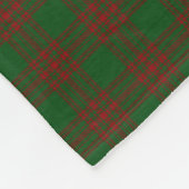 Scottish Clan Menzies Red Green Classic Tartan Fleecedecke (Ecke)
