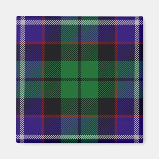 Scottish Clan Mitchell Tartan Kariert Magnet (Vorne)
