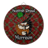 Scottish Clan Morrison Tartan Dartboard Dartscheibe (vorne)
